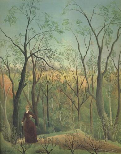 Henri Rousseau Promenade in the Forest of Saint-Germain oil painting picture